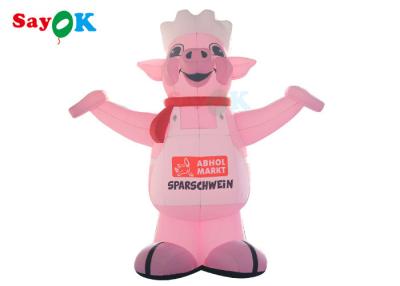 China Giant Inflatable Cartoon Characters Pig Model Advertising Cartoon Characters For Birthday Parties for sale