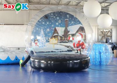 China Weihnachten menschliche Größe riesige aufblasbare Schneekugel transparente Kugel Ball Fotoautomat zu verkaufen