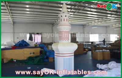 China Productos inflables de encargo de la torre del Islam con el paño blanco de Oxford, altura de 3M en venta