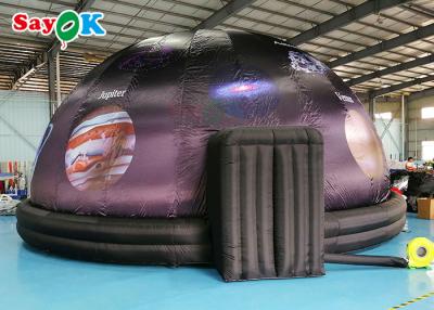 China 5m Diameter Inflatable Planetarium Black Projection Dome Tent For Science Dispaly for sale