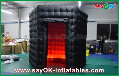 China cabina negra inflable de la foto del octágono de los 2.5m con el paño de Oxford de la luz del LED en venta