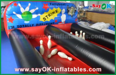 China Inflatable Bowling Game PVC Inflatable Sports Games Inflatable Bowling Balls Pool Filed With Balls for sale