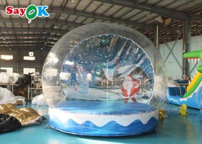 China 11.5FT Christmas Decoration Inflatable Snow Globe Transparent Bubble Tent for sale