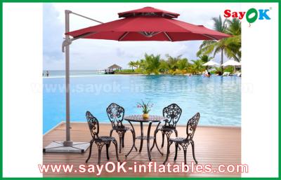 China Parasol de playa al aire libre plegable resistente ULTRAVIOLETA de Sun, parasol chino del jardín en venta