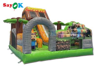 China Outdoor Inflatable Slide 21.3FT Inflatable Bouncy Castle Slide Kids Slide Bouncer House For Indoor for sale