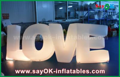 China Colorful Inflatable Letter Love With Led light For Party / Wedding Decoration for sale