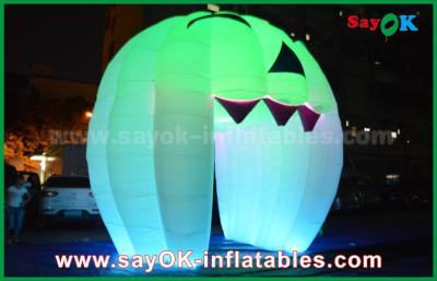 China Cute Inflatable Holiday Decorations Lighting Ghost Door / Large Inflatable Pumpkin for sale