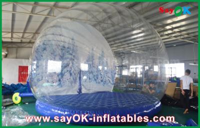 Cina decorazioni gonfiabili di festa del diametro di 3m/globo gonfiabile trasparente della neve di Chrismas per annunciare in vendita