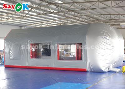 China Inflatable Car Tent Mobile Inflatable Paint Spray Booth With Sponge Filter For Car Maintenance for sale