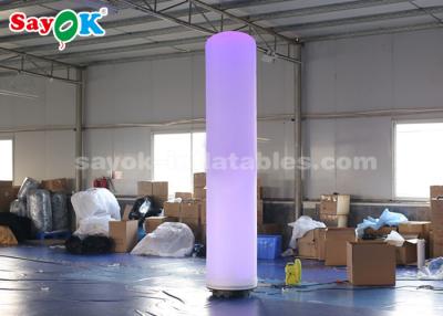 China 190T Nylon Cloth Inflatable Pillar With LED Lighting For Festival Decoration for sale