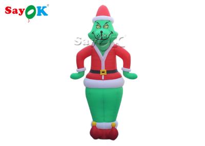 China Inflatable Dog	Green Hair Clown Inflatable Cartoon Characters For Advertising Double Sewing for sale