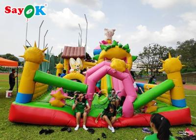 China Sicherer kommerzieller aufblasbarer Prahler-große Trampoline für Kinderspielplatz zu verkaufen