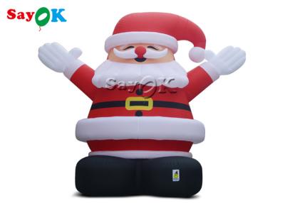 Cina Natale all'aperto Santa Claus Wearing gonfiabile di 8m Red Hat in vendita