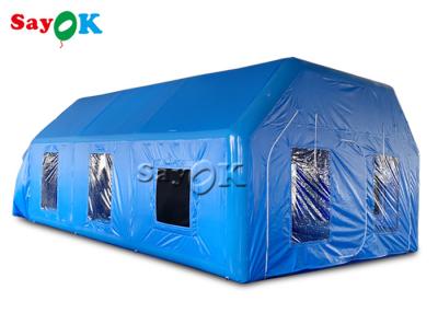 China Mobiele Oxford opblaasbare verfspray-booth met logo-printing opblaasbare werktent Te koop