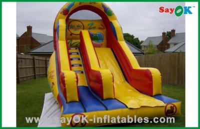 Chine Glissière gonflable à l'eau de parc personnalisé jaune PVC gonflable glissière pour le centre de jeu à vendre