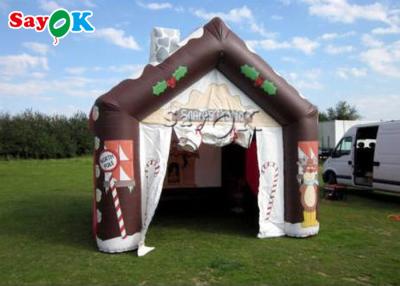 China Inflatable House Tent Customized Outdoor Christmas Inflatable Tent For Kid Party for sale