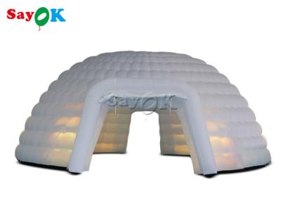 Chine Camping en plein air 8m Grand luminaire LED Tente d'événement à dôme gonflable Tente à igloo gonflable à vendre