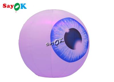 China Halloween Yard 1.5m Inflatable Lighting Decoration Led Eye Balloon for sale