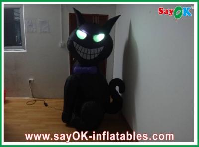 China 1m - 4m Inflatable Halloween Cat With Led-Lighting Bouncers Rentals for sale