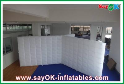 China Custom Inflatable Tent Family Air Inflatable Partition Wall /  Blown Up Led Light Joint Wall For Wedding for sale