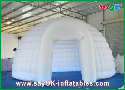 China Inflatable Tent Camping Inflatable Igloo Dome Inflatable Air Tent Strong Fire-Proof Cloth With Led Lights for sale