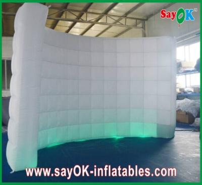 China Inflatable House Inflatable Led Wall Curved Lighting Wall For Wedding Party Inflatable Photo Wall for sale