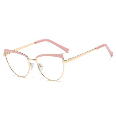 China Other SHINELOT 95557 Designer China Wholesale Anti Blue Light Optical Glasses Frames Metal Women Fashion Eyewear Custom Logo for sale