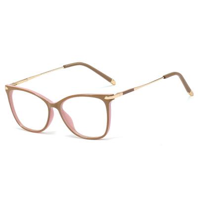 China Other SHINELOT 95238 Women's Glass Cat Eye Anti Blue Light Glasses Blocking Good Glass Spectacle Frames for sale