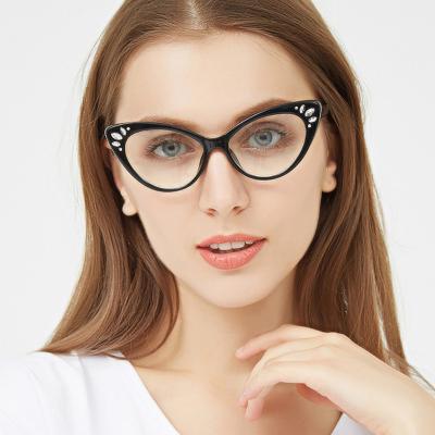 China Other SHINELOT 97568 China OEM Manufacturer Cat Eye Glasses Frames Custom Plastic Optical Glasses Frame Ready Goods for sale