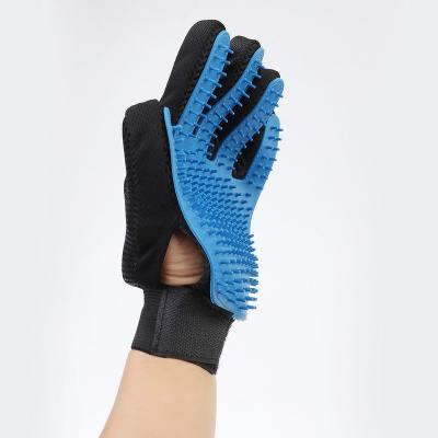 China Stocked Dropshipping Efficient Mittens Washing Gloves for Long and Short Hair Dogs Cats & Horses Pet Cleaning Grooming Products for sale