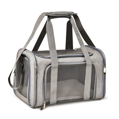 China Stocked Dropshipping Large Pet Carrier, Dog Carrier for Medium Large Dogs Soft-Sided Mesh Pet Travel Carrier for sale