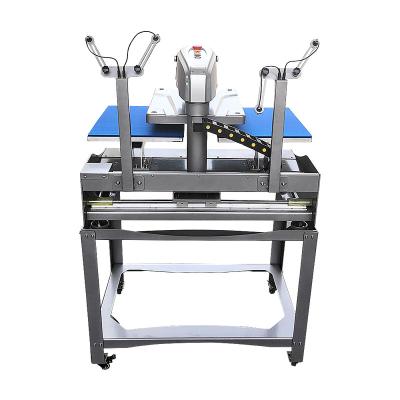 China Garment Shop Electric Automatic Double Station Sublimation T Shirt Printing Heat Press Machine With Laser Alignment for sale