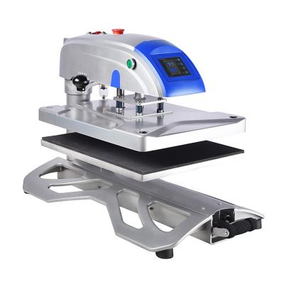 China Automatic Pneumatic Drawer And Swing-away Type Heat Press Clothes Heat Transfer Sublimation Machine Price for sale