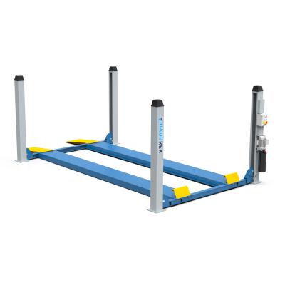 China Car Repair Maintenance Lifting HTL4045 4.5ton Four Post Pneumatic Release Platform Car Lift for sale