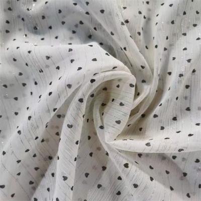 China Digital Print Yarn Silver Chiffon Fabric 75dx75d 120gsm for sale