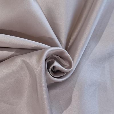 China Full Dull Satin Spandex Chiffon Fabric 50dx50d+20d 95gsm Satin Weave Fabric for sale