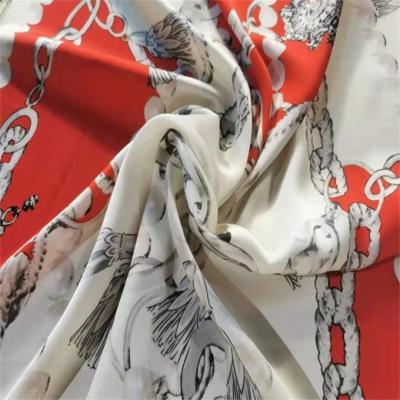 China 95gsm Polyester Chiffon Fabric Satin Chiffon Spandex Printed for sale