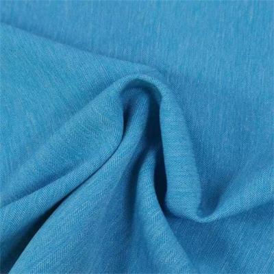 중국 170gsm Poly Spandex Blend Fabric Woven Fabric Cationic Herringbone 판매용