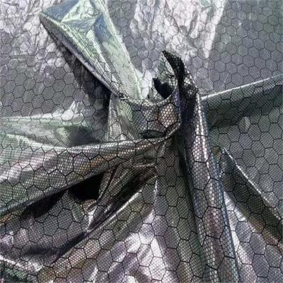 중국 Hot Foil Silver 100% Polyester Taffeta Fabric 290t 65GSM 판매용