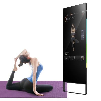 China Magic fitness senor touch body motion touch lcd display advertising digital signage gym smart mirror 604 x1073mm(W*H) for sale