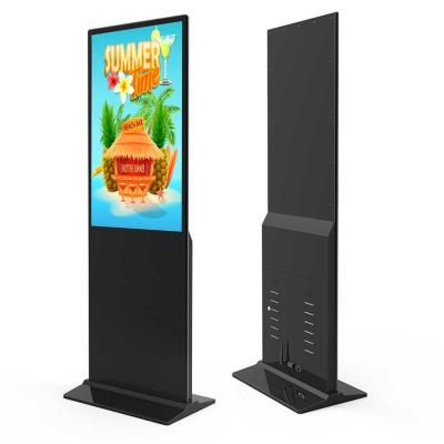 China 55 inch floor screen wifi touch screen kiosk display signage lcd digital advertising player 32 43 49 55 65 75inch for sale