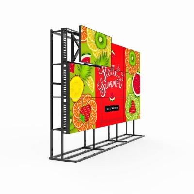 China 49 Inch Indoor Indoor Advertising VCR Stand Up Ultra Narrow Bezel LCD Video Panel Wall Maker for sale