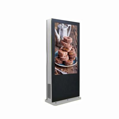 China 75 Inch Outdoor Outdoor Floor Standing Advertising Display LCD Totem for sale