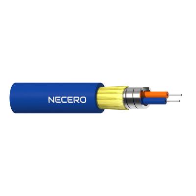 China GJAFKV Multicore Indoor Multicore Armored Fiber Optic Cable LSZH Fiber Optic Cable by NECERO GJAFKV for sale