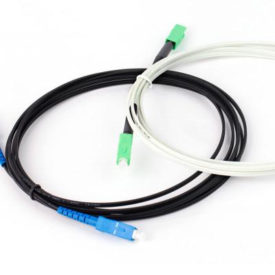 China Custom 5m roll ftth G657A lszh fiber optic cable drop patch cord fire resistant 1.5mm LC-NEPC40 for sale