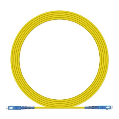 China Indoor Telecom Communication Fiber Jumper Cable PC Connector Duplex Single Mode Cable SC-LC Shenzhen Optical Patch Cord for sale