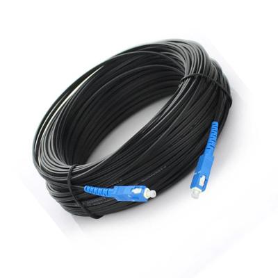 China FTTX SC Simplex SM G657B3 Fiber Optic Patch Cord 300m To 500m Outdoor Simplex SC Drop ftth Cable for sale