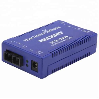 China Hot sale 10/100m SM SC fiber optic media converter 1 Ethernet port transmission distance 20km for sale