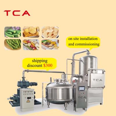 China food & Beverage Factory Vacuum Frying Machine Continuous Carrotchips Crispy Vacuum Fryer Vacuum Frying Banana Chips Machine for sale