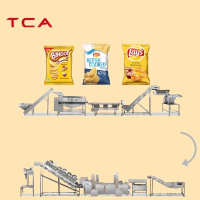 China High Efficiency Potato Chips Line Fully automactic Potato Chips Making Processing Line Extend Potato Chips Packing Line for sale